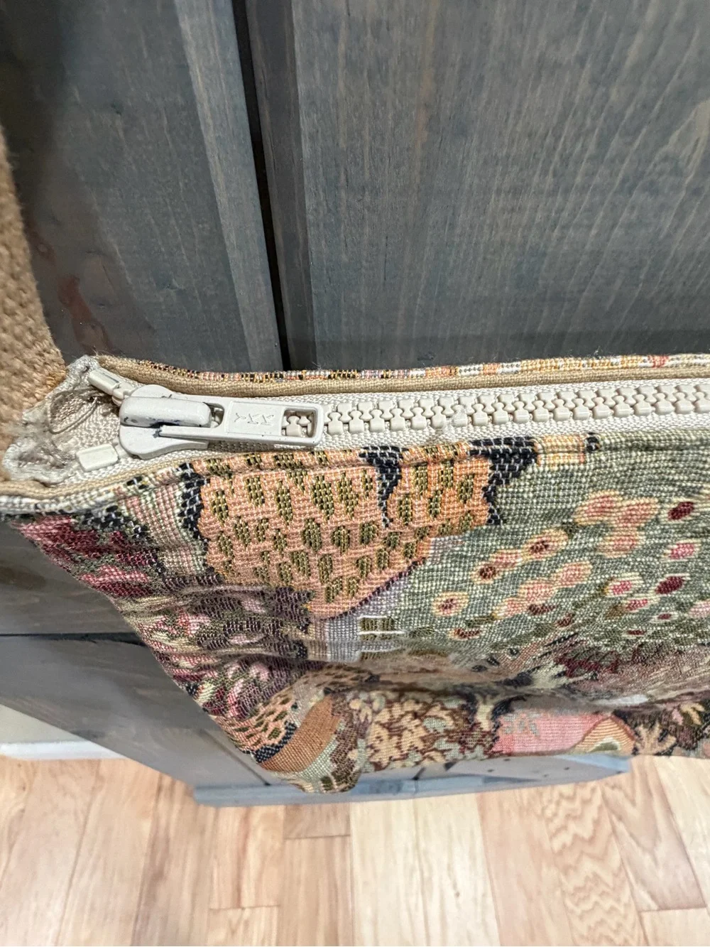 Arlene Original Fairfield CT Woven Tapestry Village Shoulder Bag Cottagecore